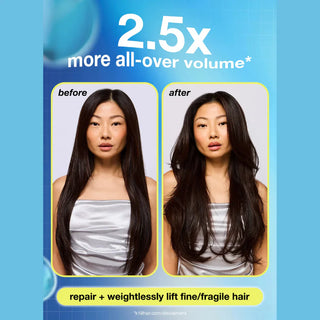 K18 AstroLift Reparative Volume Spray Before and After