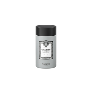 Maria Nila Cleansing powder container with black lid on a white background