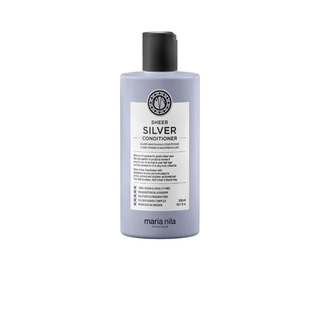 Sheer Silver conditioner bottle by Maria Nila on a white background