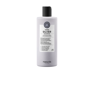 Maria Nila Sheer Silver shampoo bottle on a white background