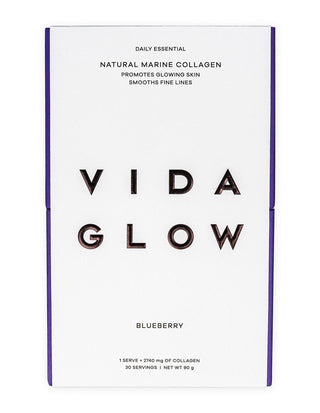 Vida Glow Natural Marine Collagen Sachets - Blueberry